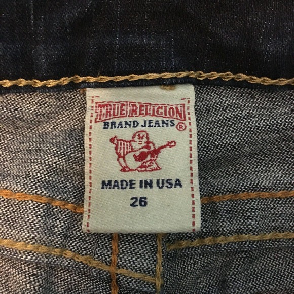 True Religion‎ Jeans Womens Sz 26 Dani Boot Flare Dark Wash Denim Low Rise - Picture 6 of 10